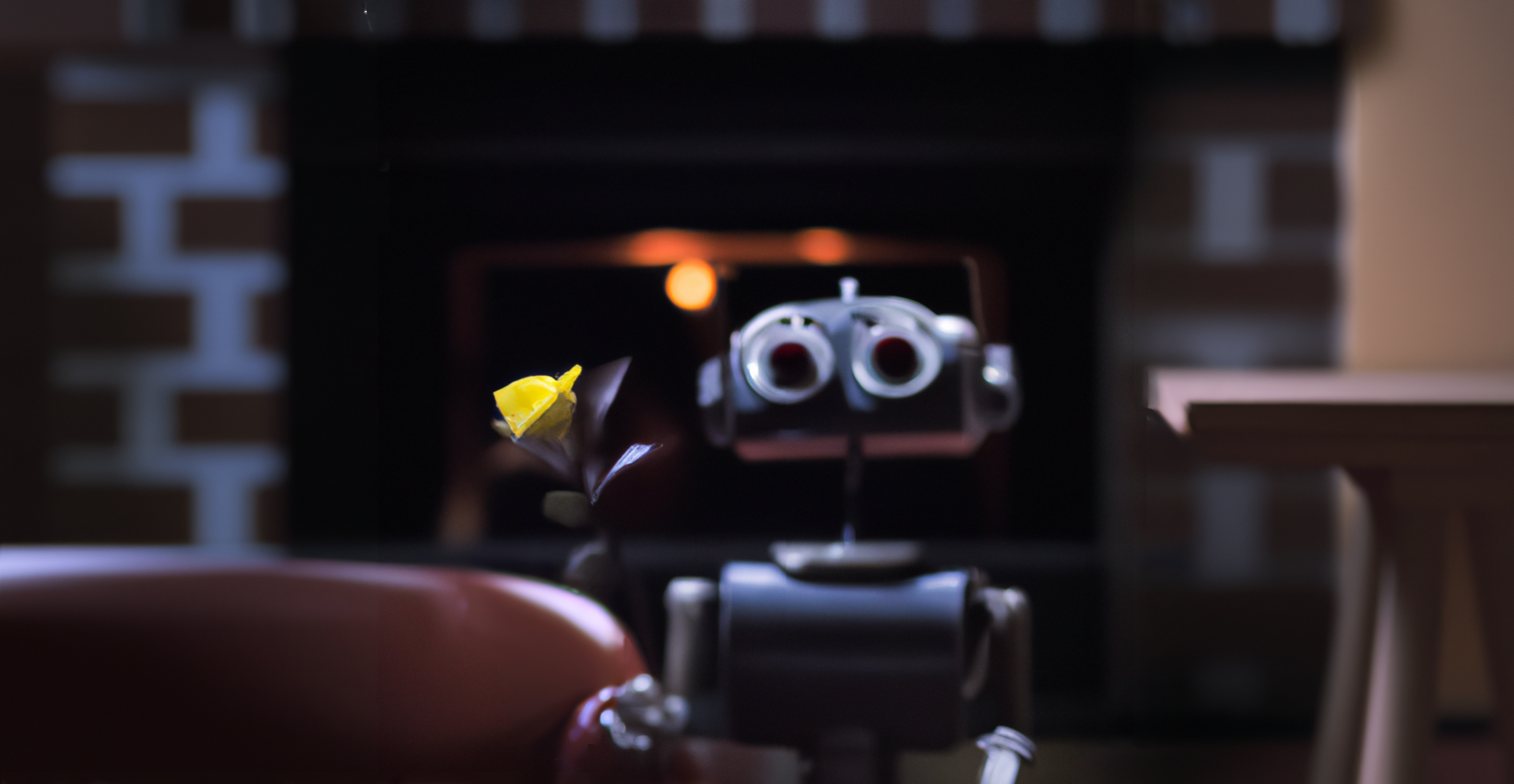 Article Automation: Robot Holding Flower
